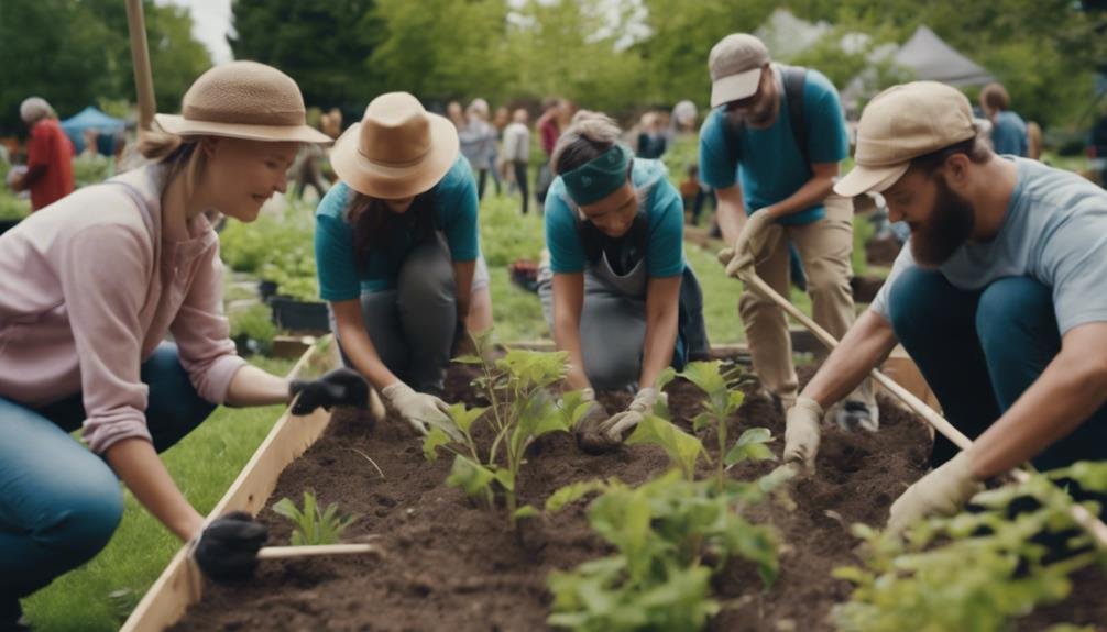 engaging in volunteer work